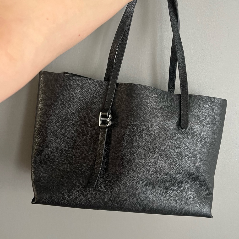 Botkier Black Leather Tote Bag